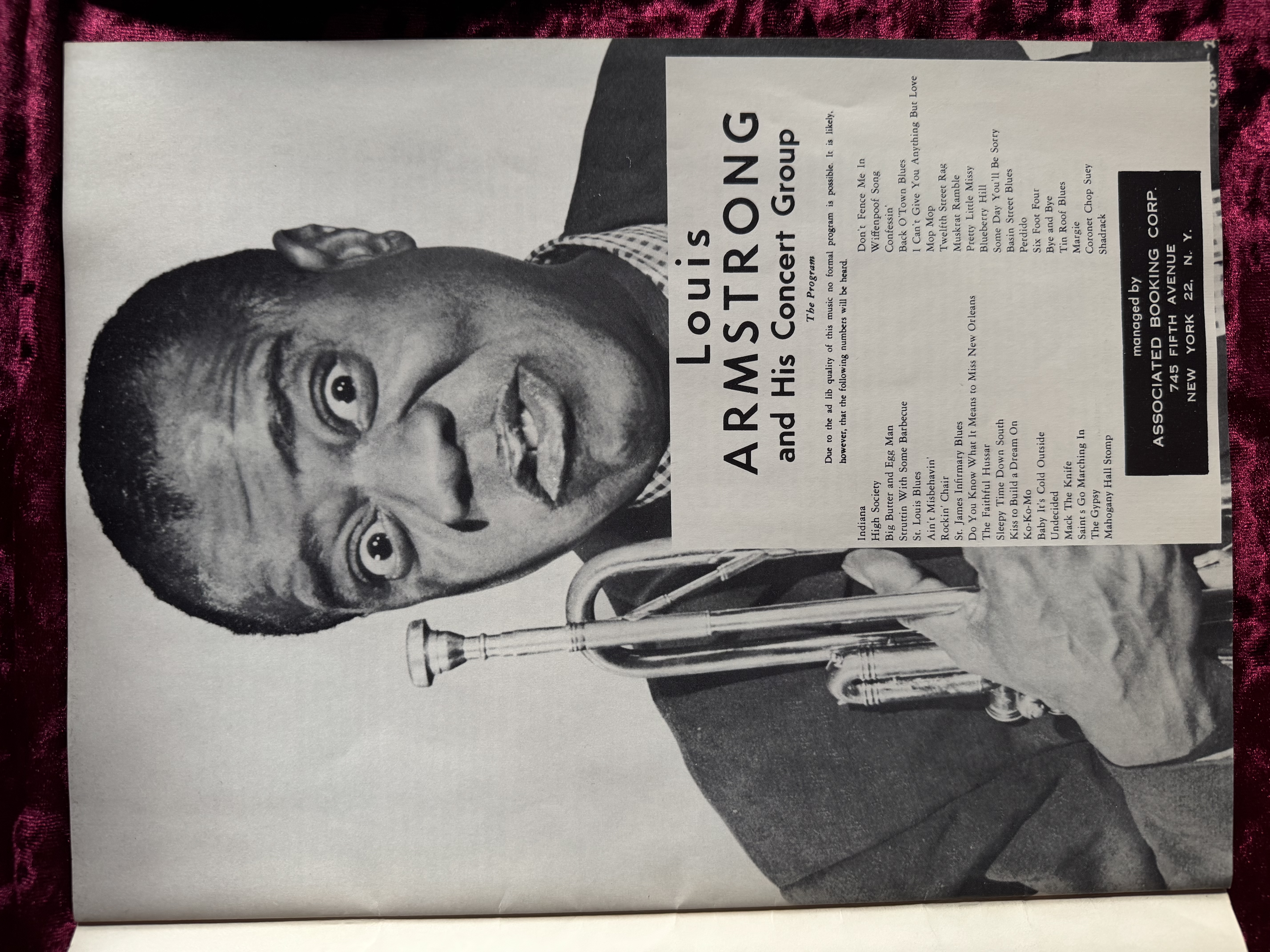1958 Concert Program