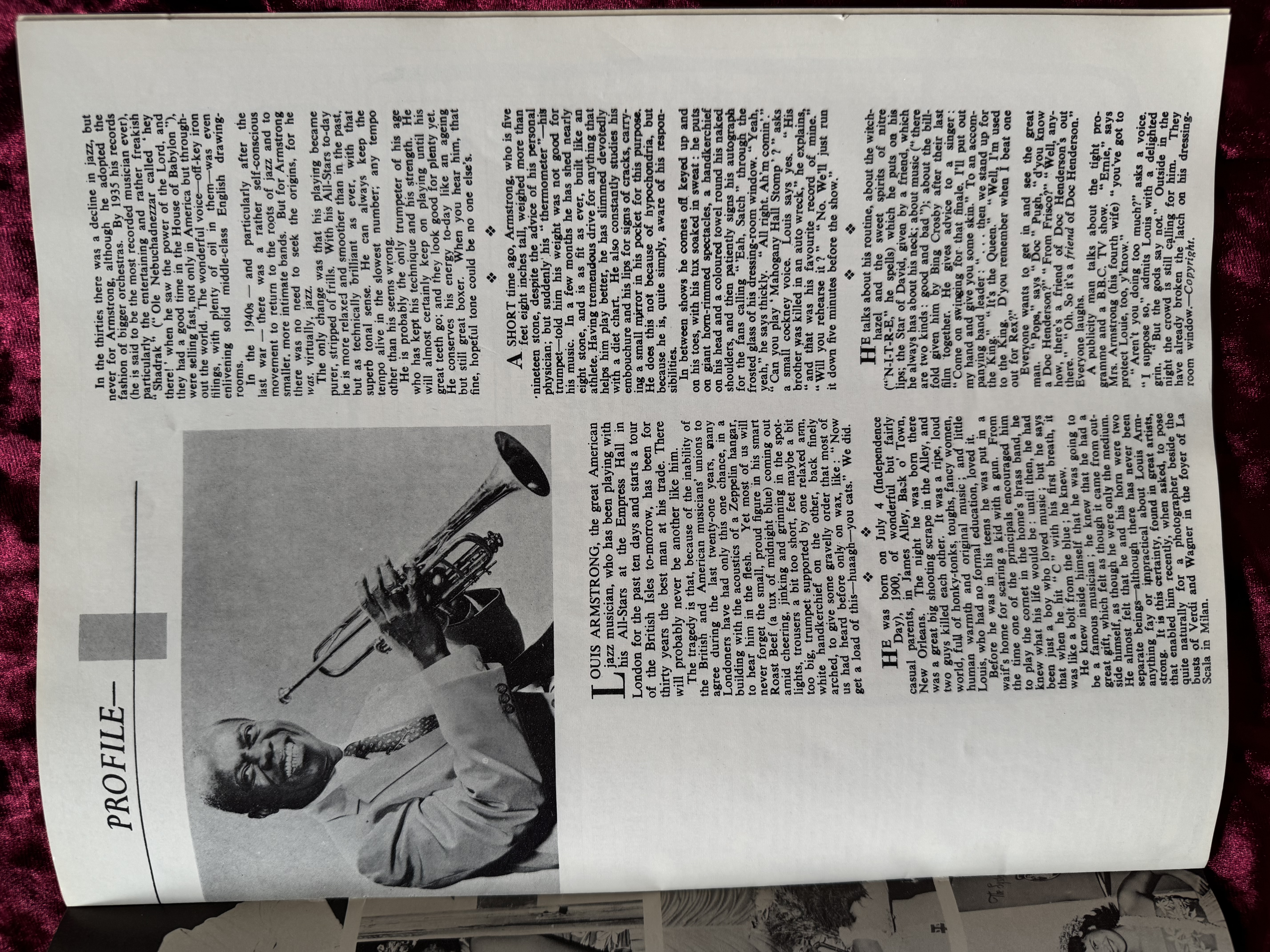 1958 Concert Program