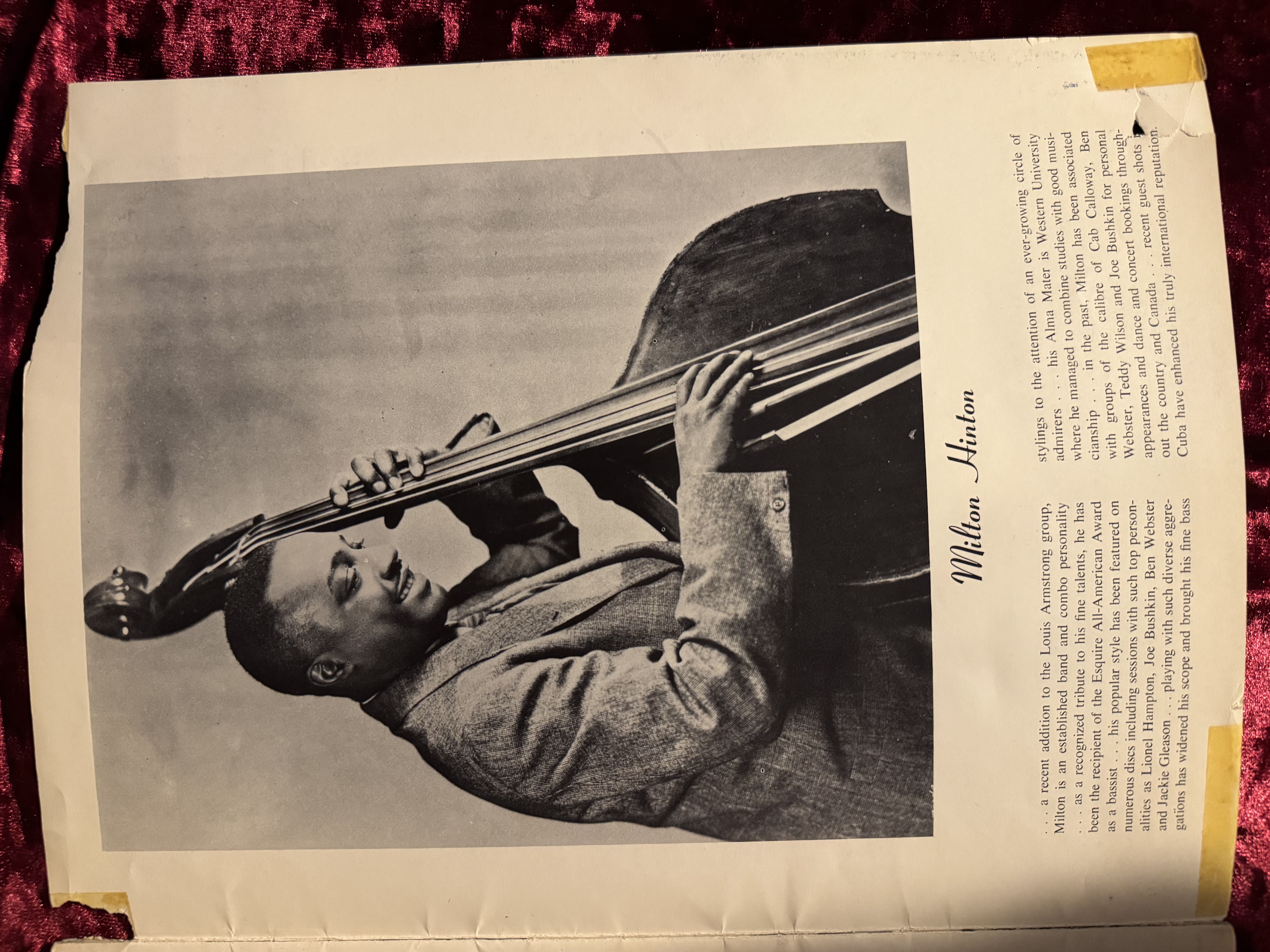 1953 Concert Program