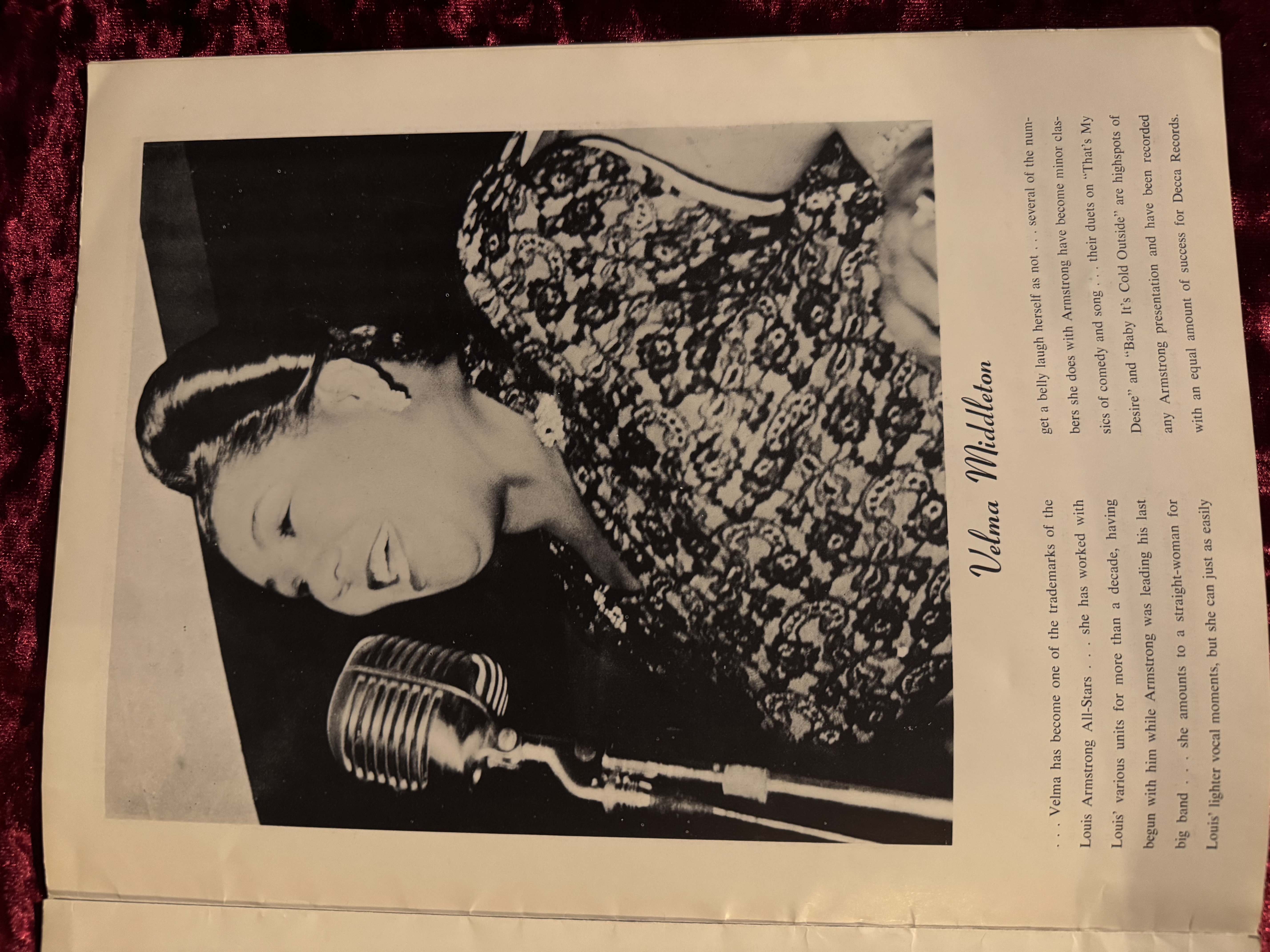 1953 Concert Program