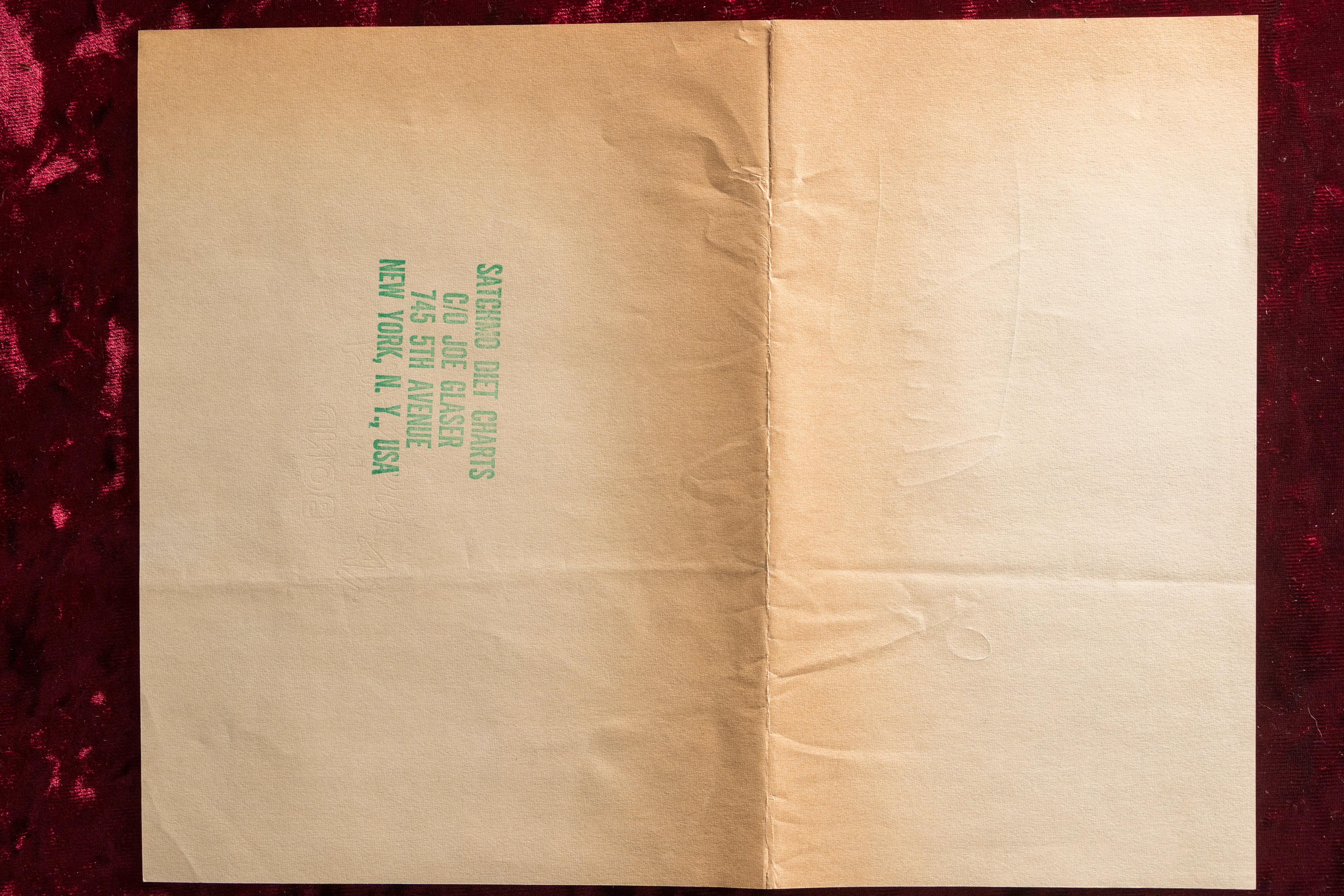 1959 Diet Chart