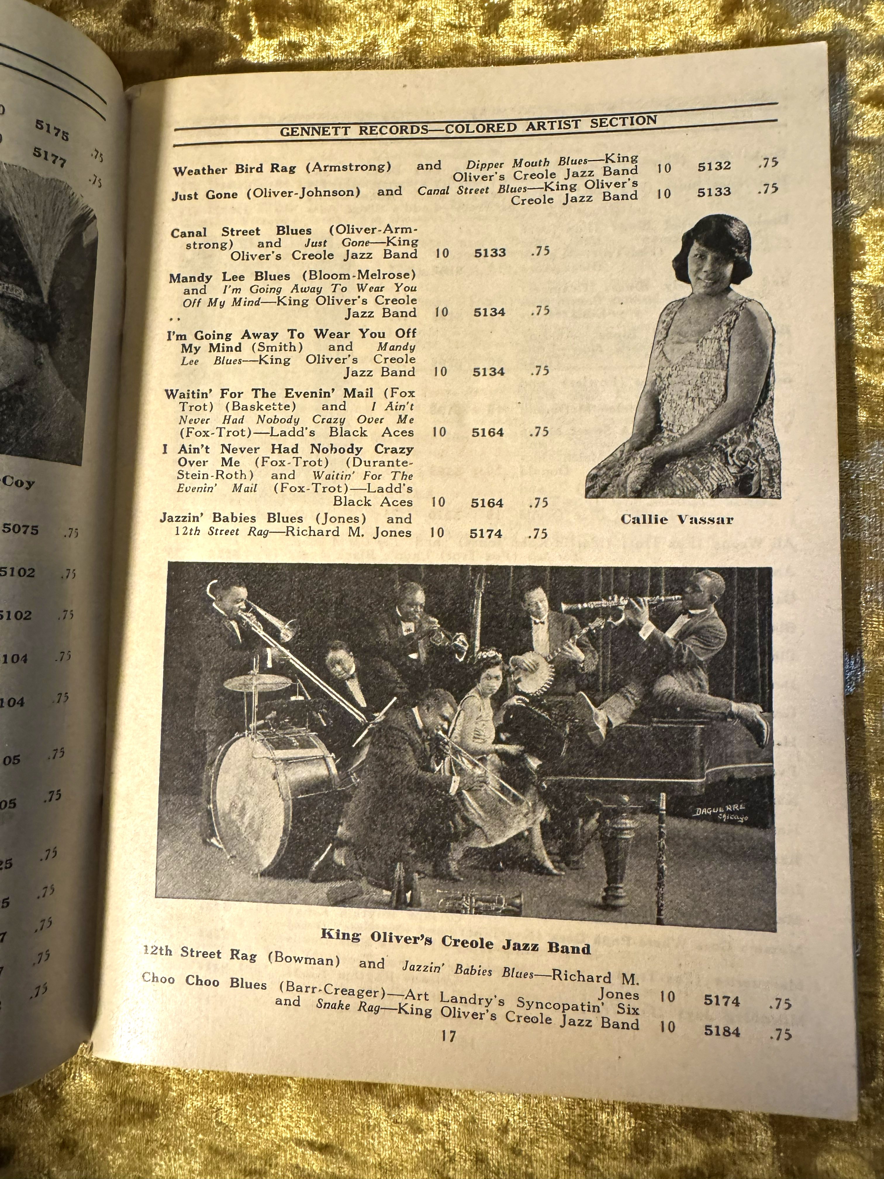 Gennett Records Record Catalog