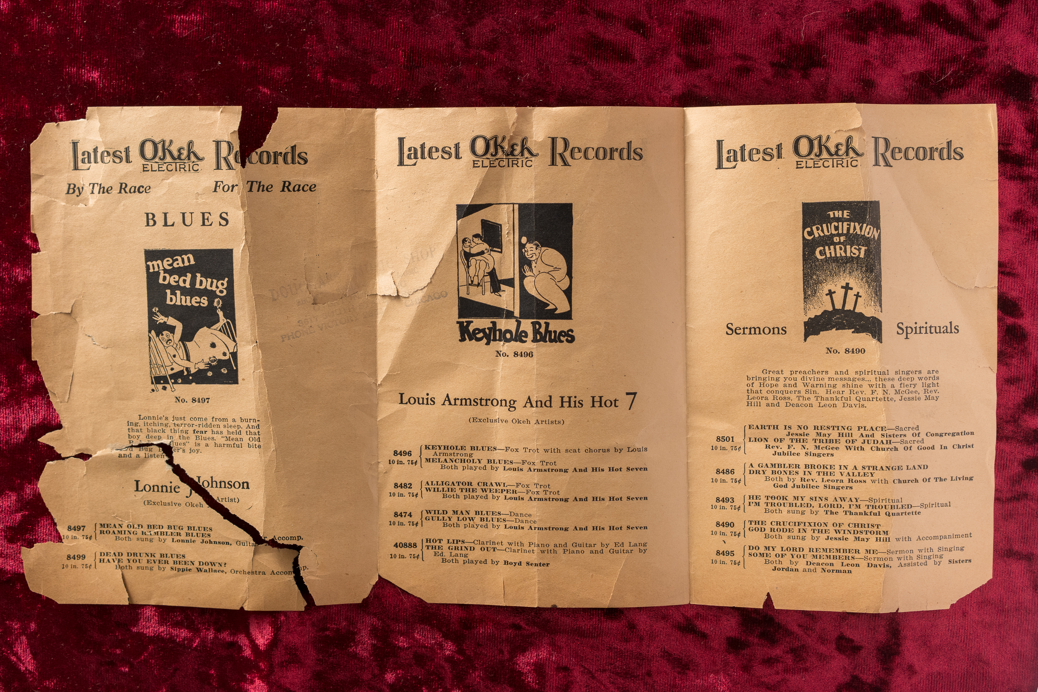 Okeh Race Records Catalog Insert