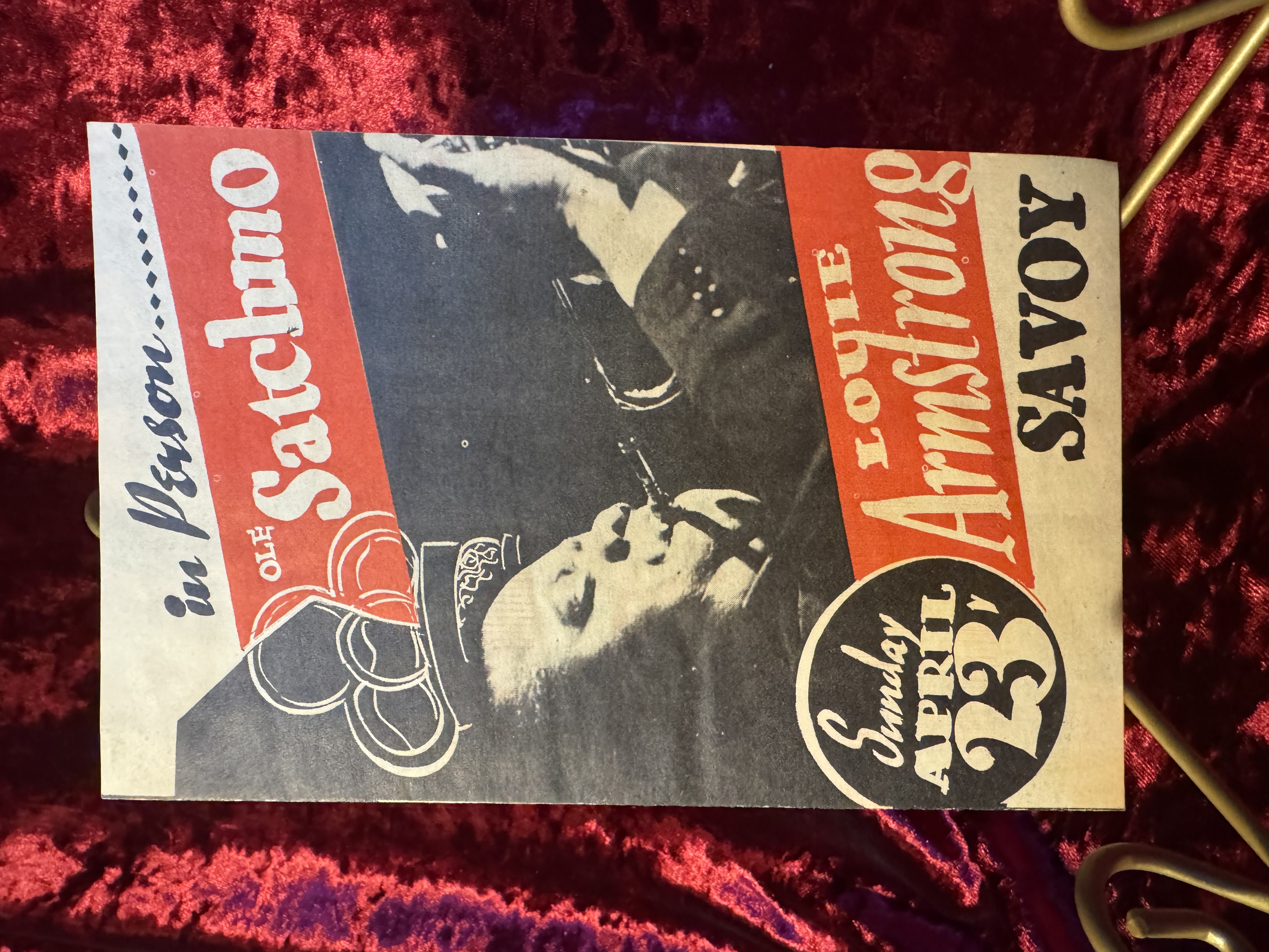 1939 Savoy Handbill