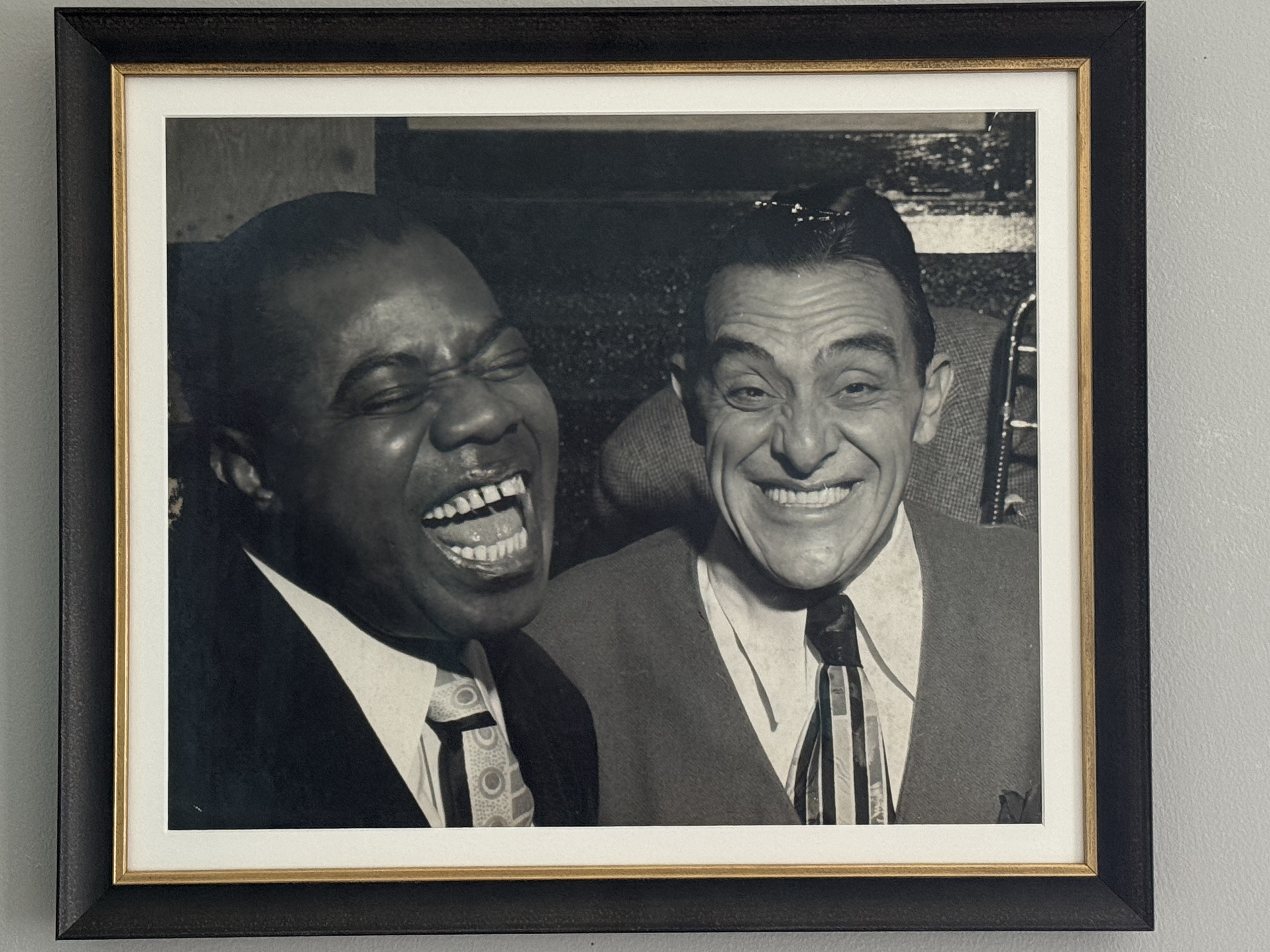 Armstrong and Wingy Manone: Silver gelatin (16x20)