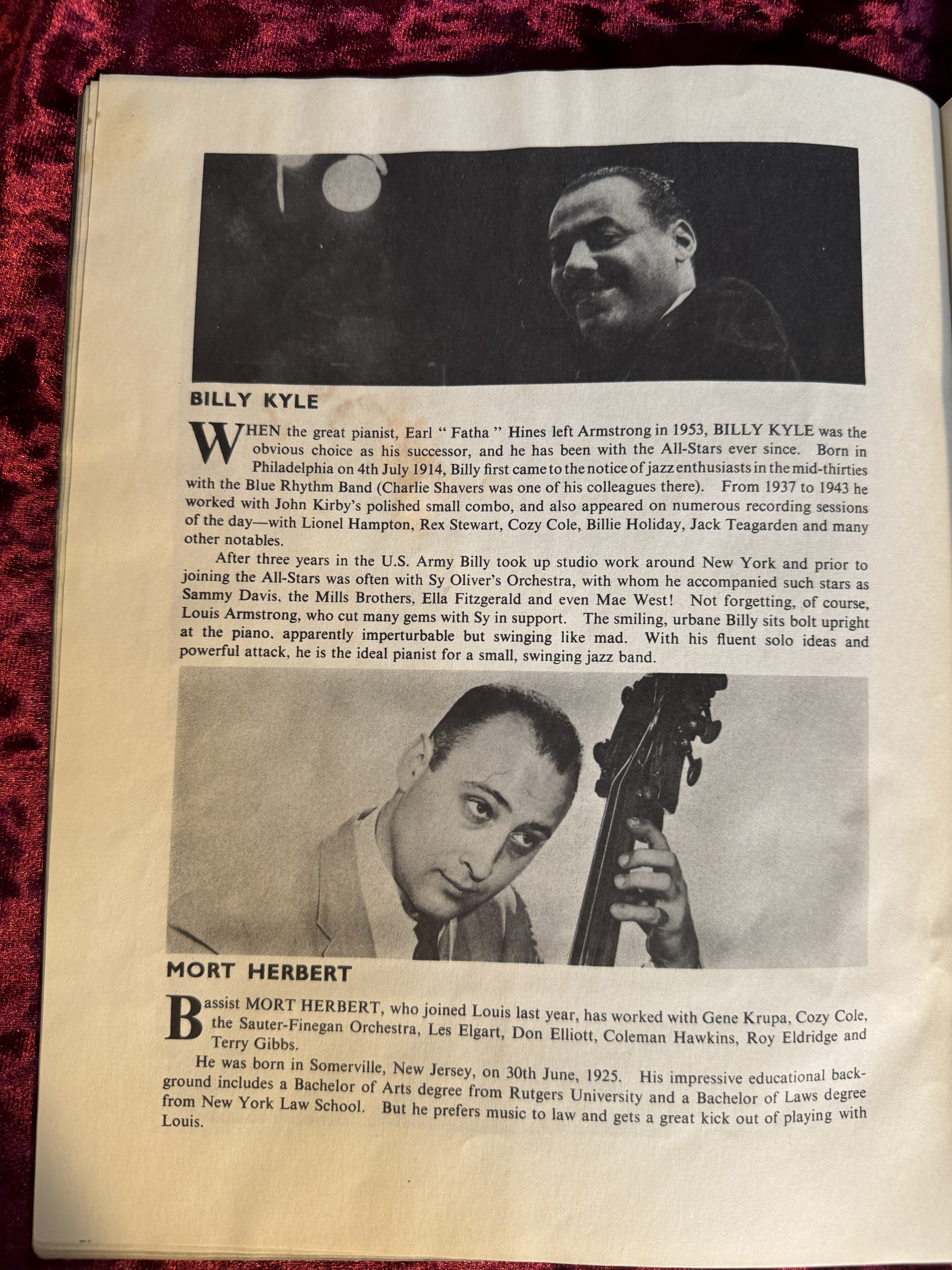 1959 British Concert Program