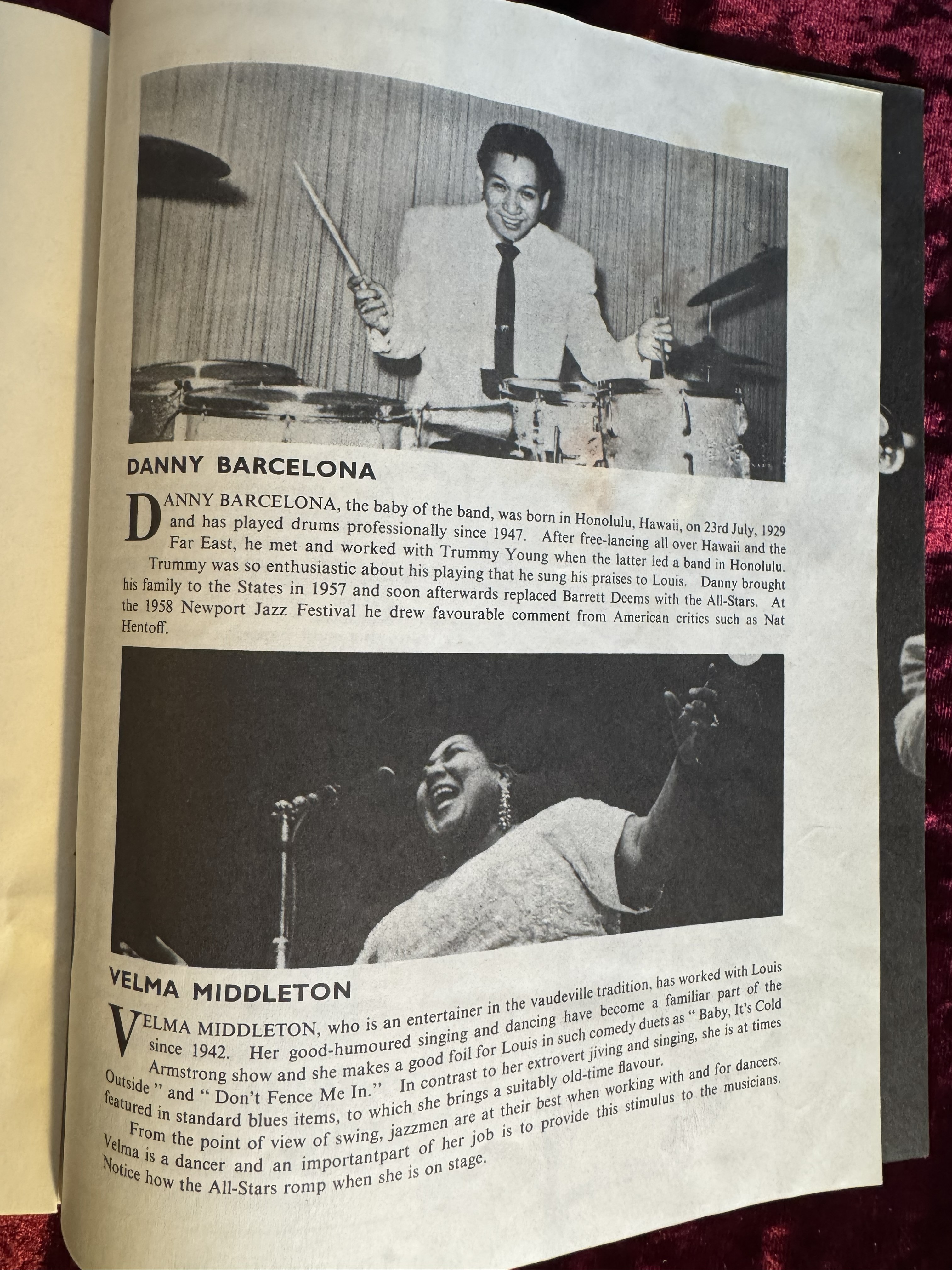 1959 British Concert Program