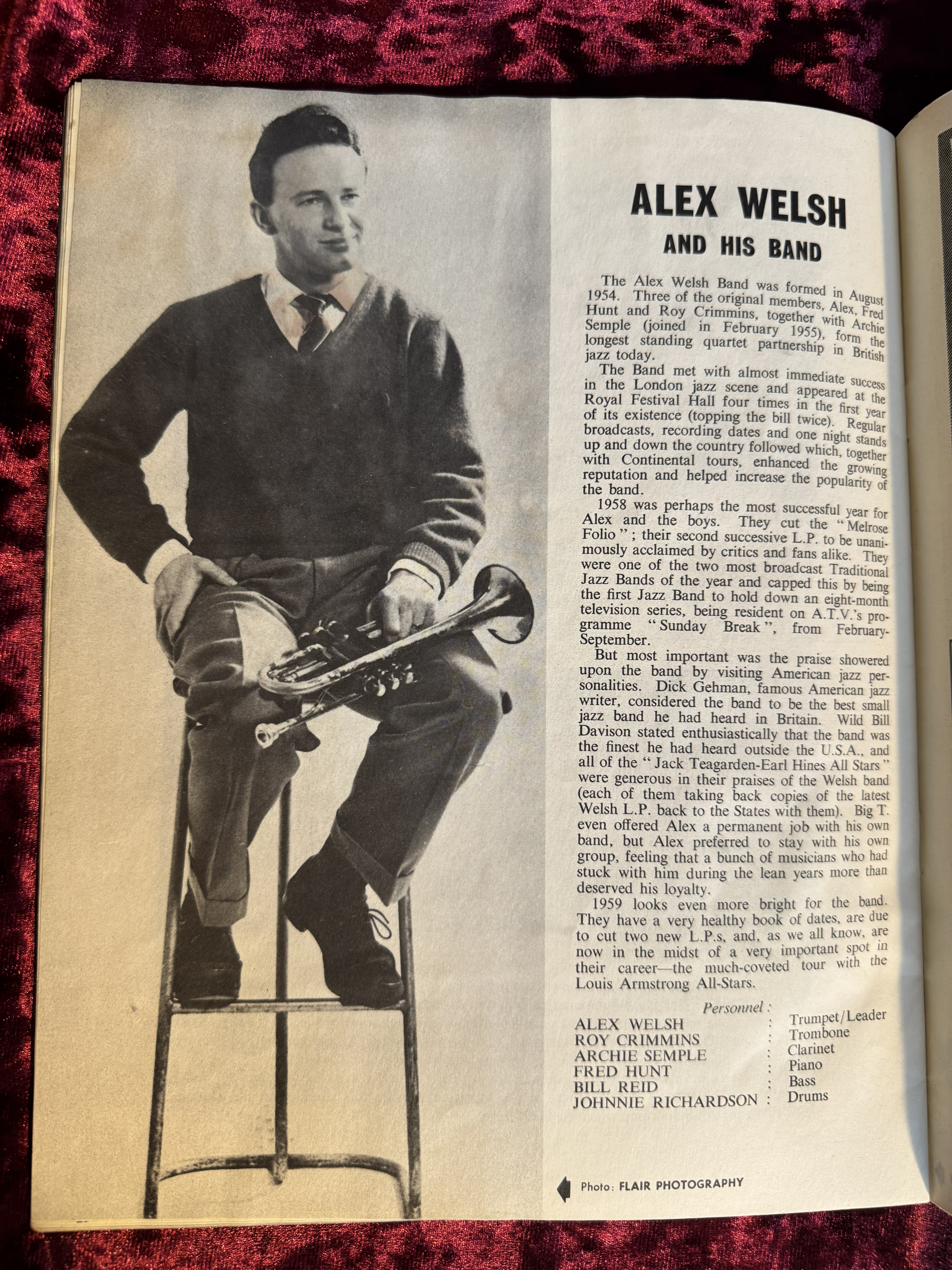 1959 British Concert Program