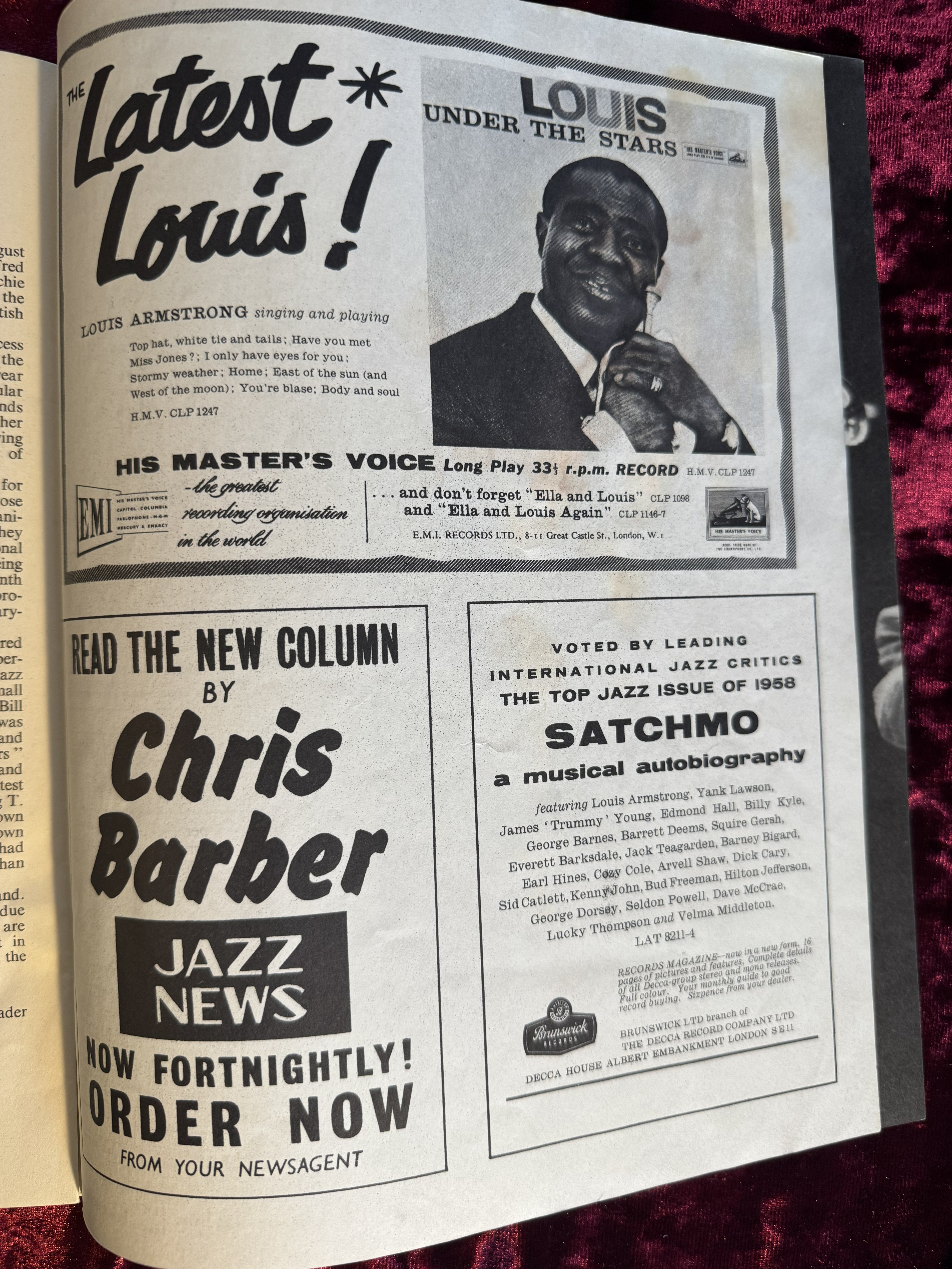 1959 British Concert Program