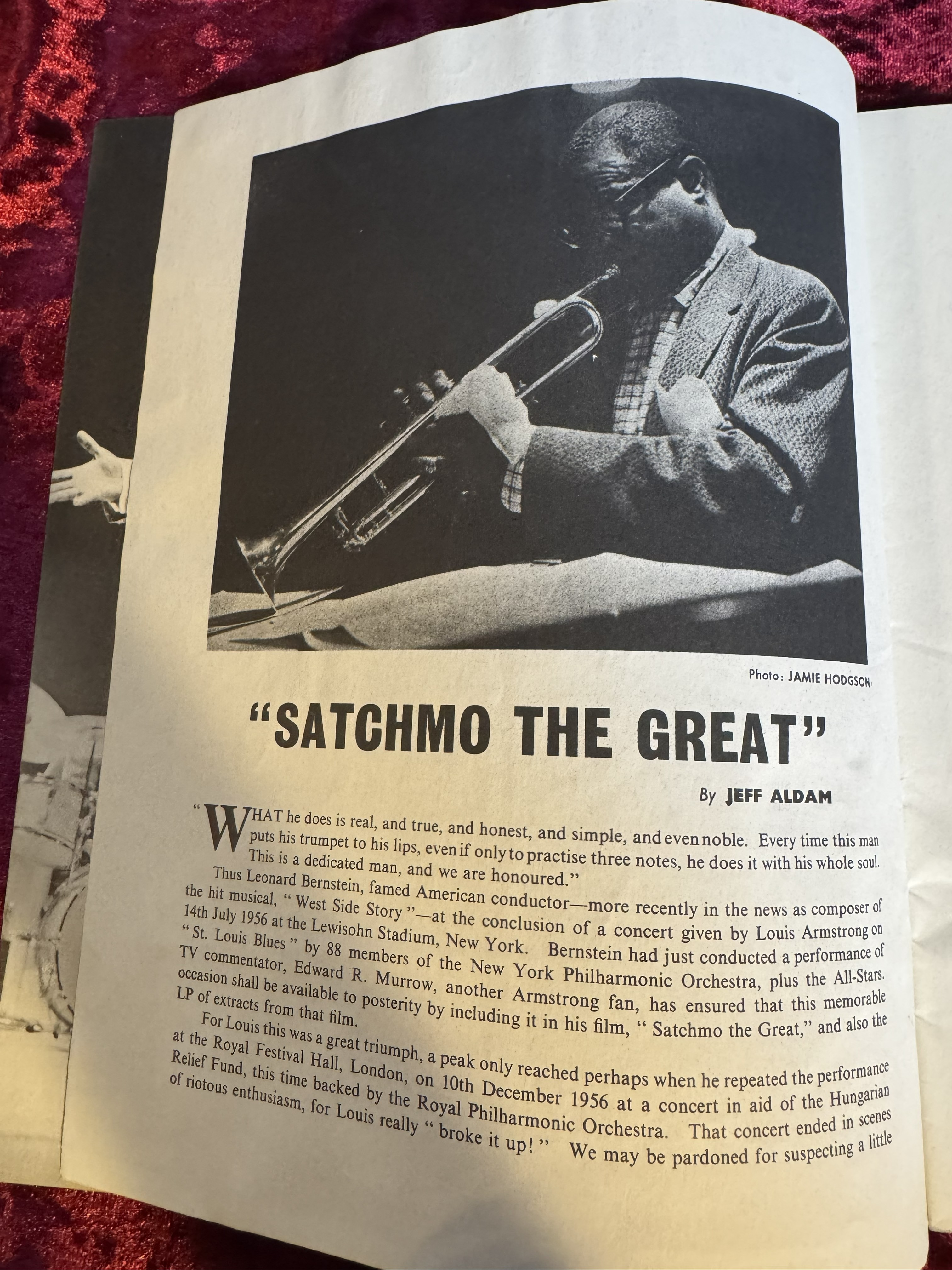 1959 British Concert Program
