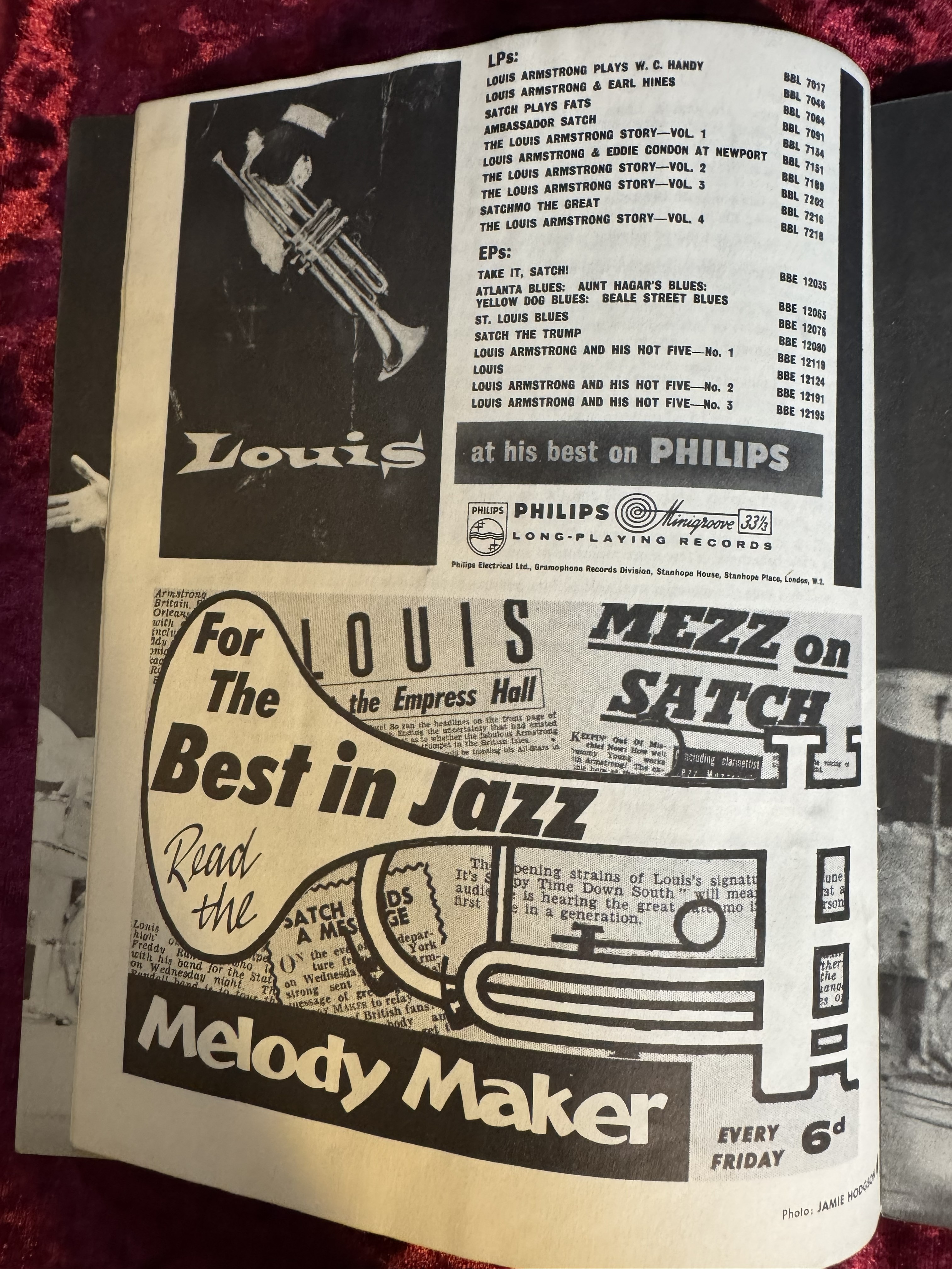 1959 British Concert Program