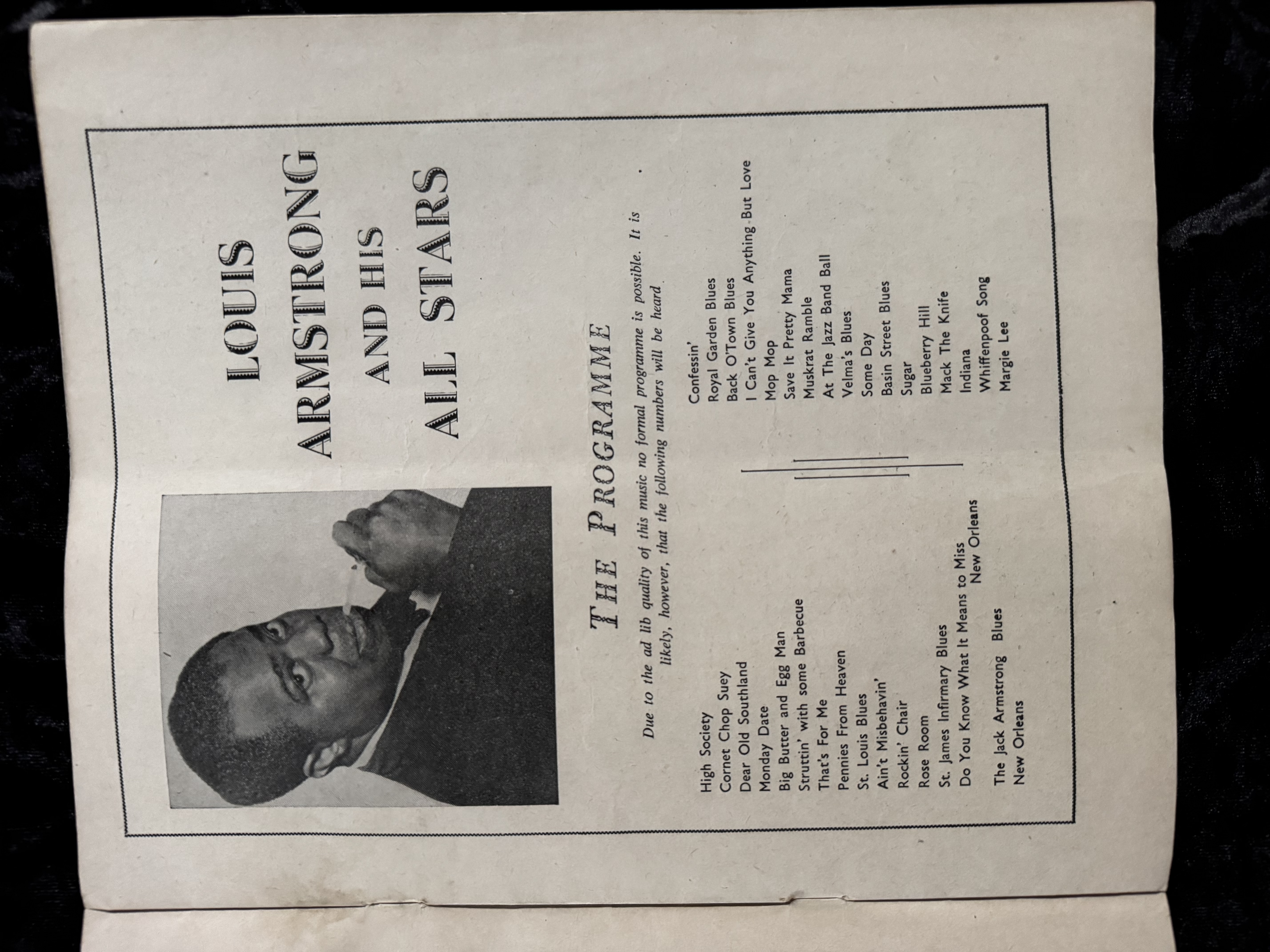 1956 British Concert Program