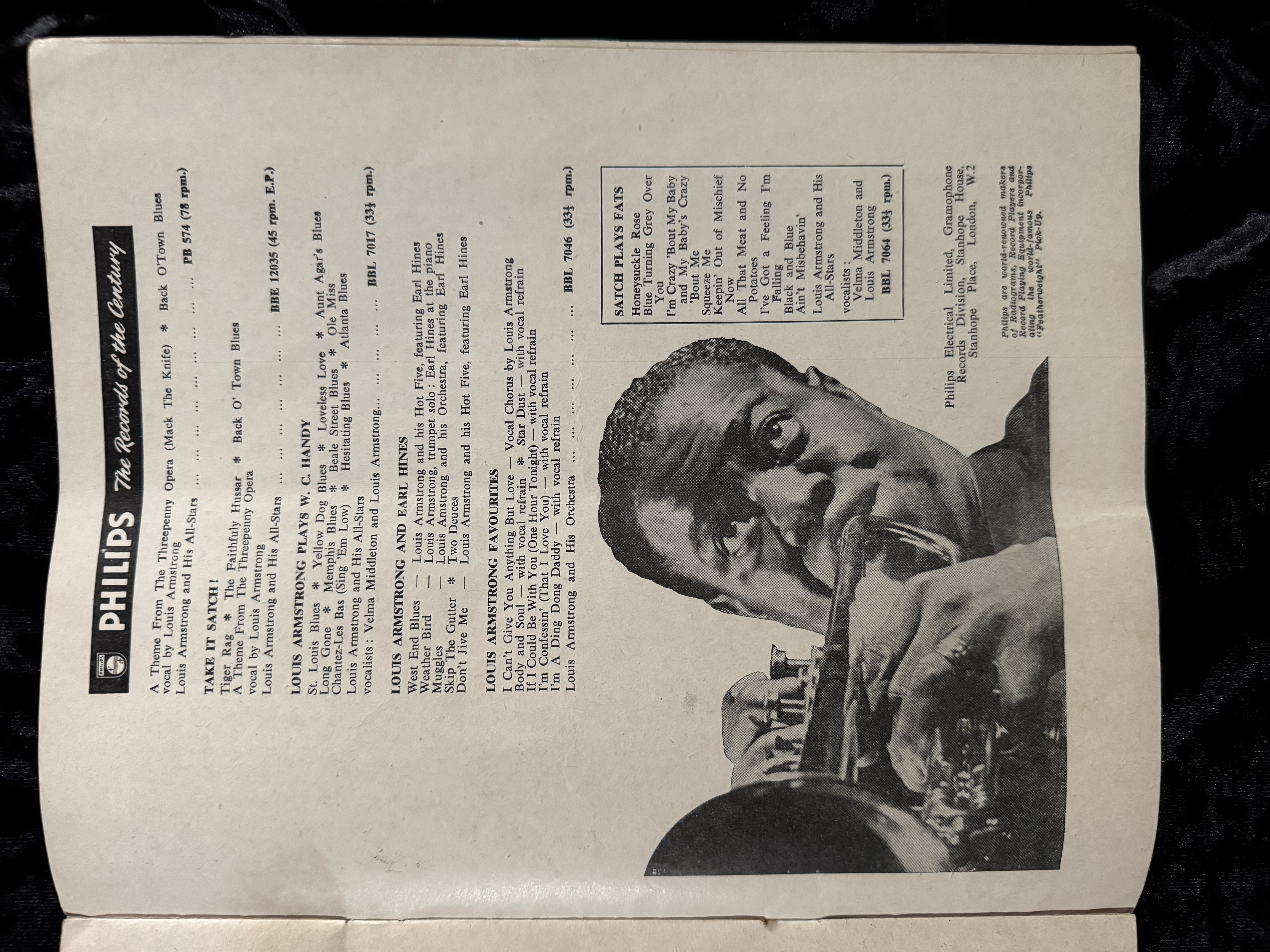1956 British Concert Program