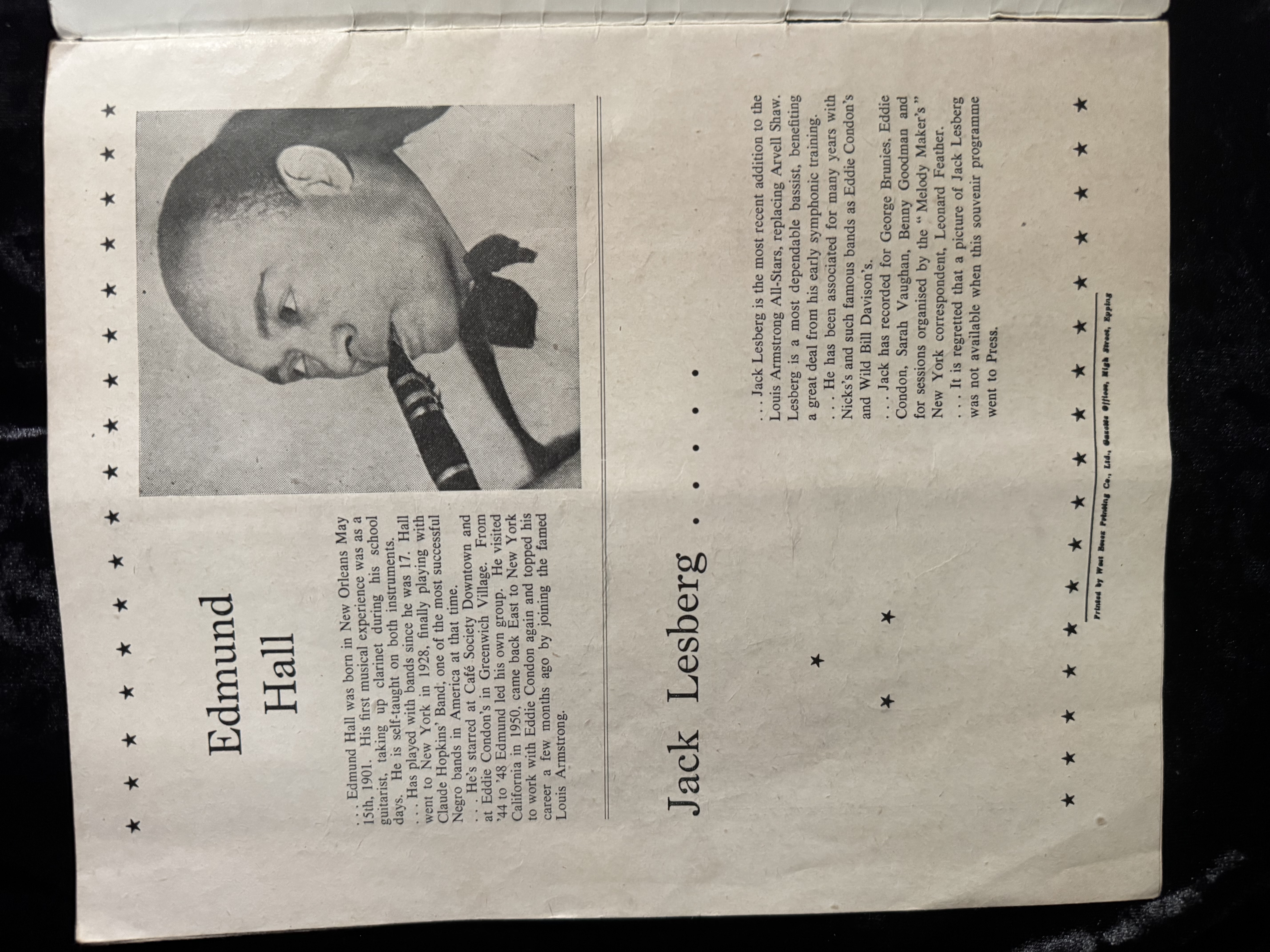 1956 British Concert Program