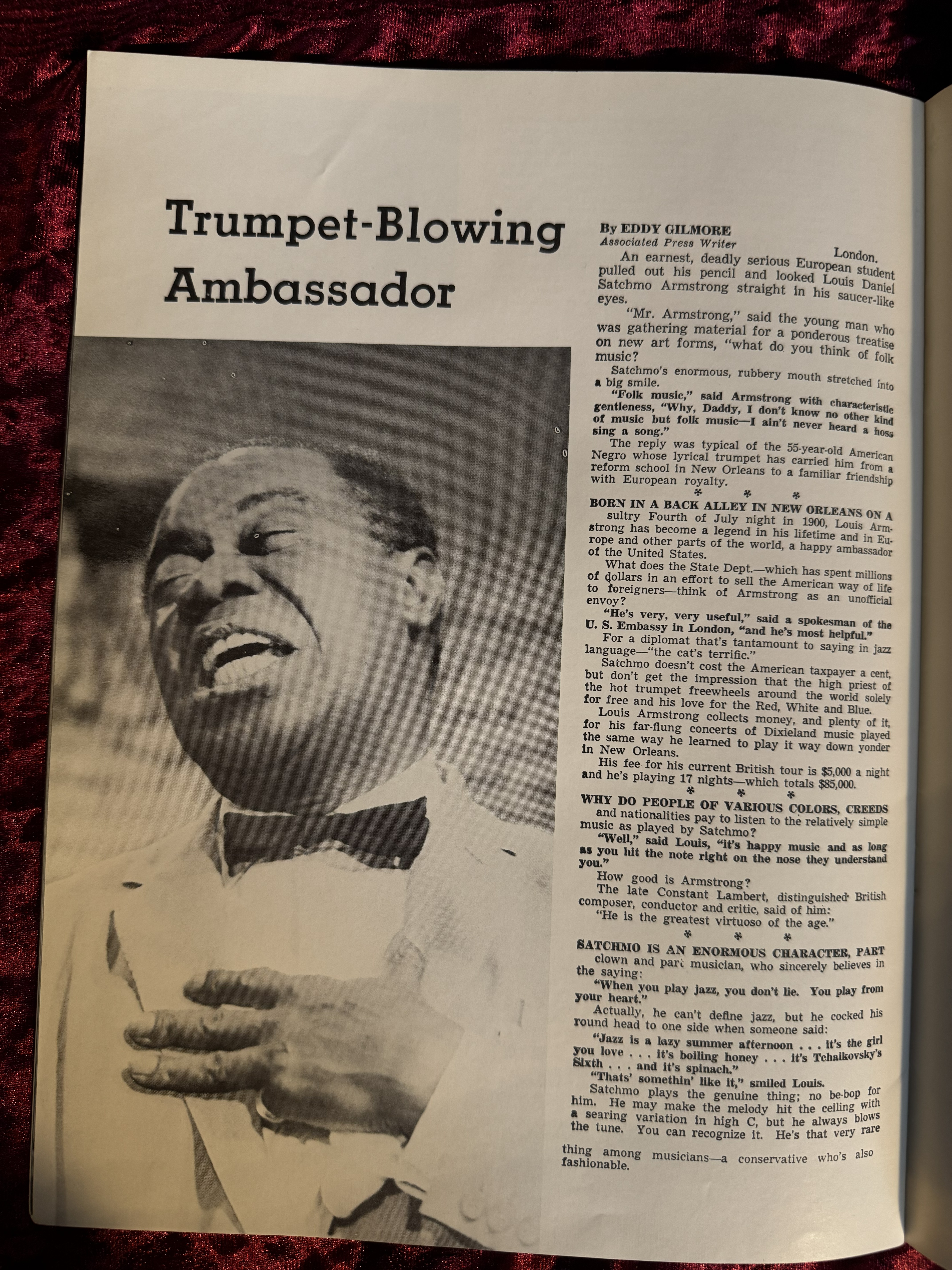 1954 Concert Program