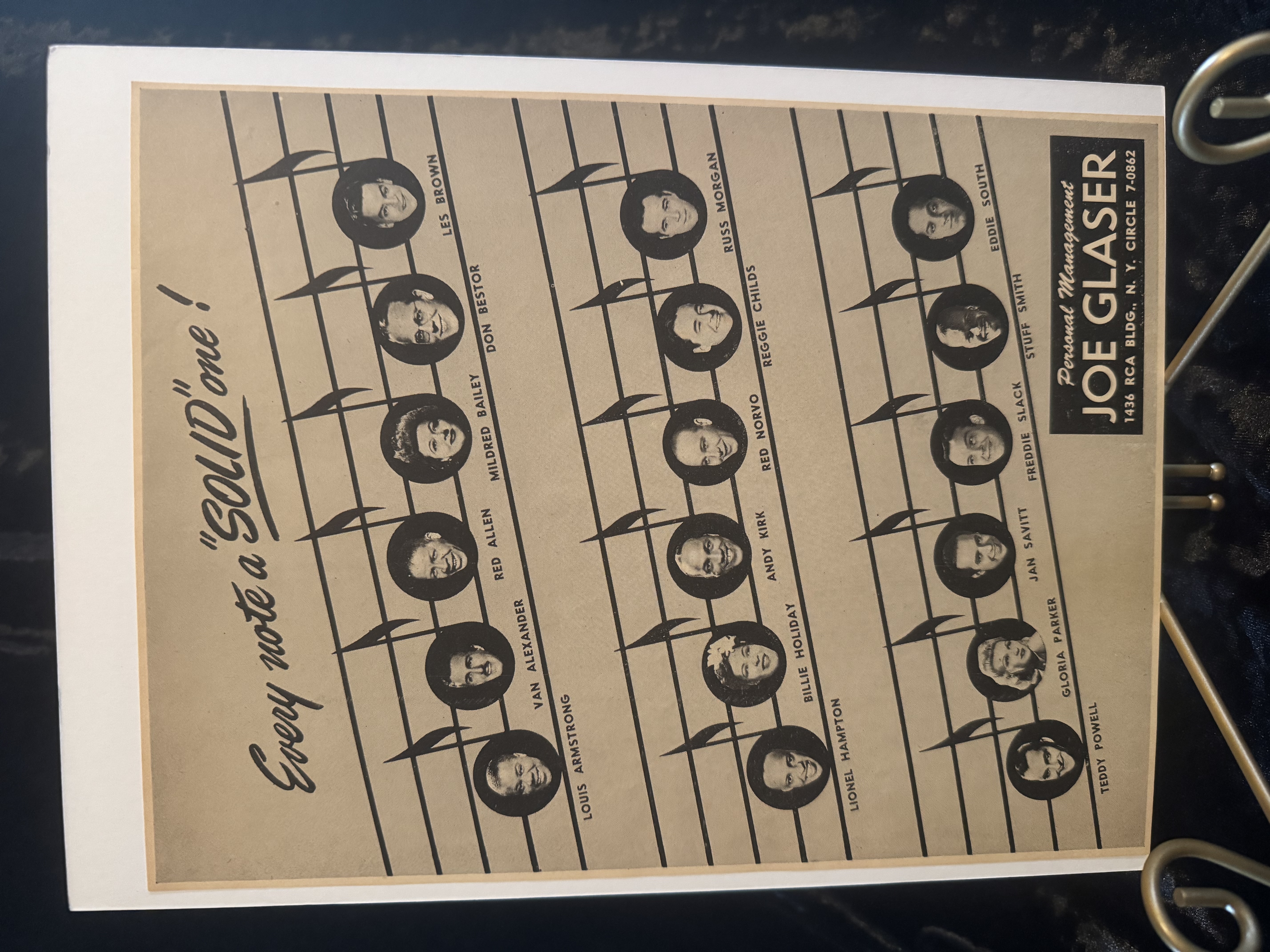 "Every Note" Magazine Advertisement