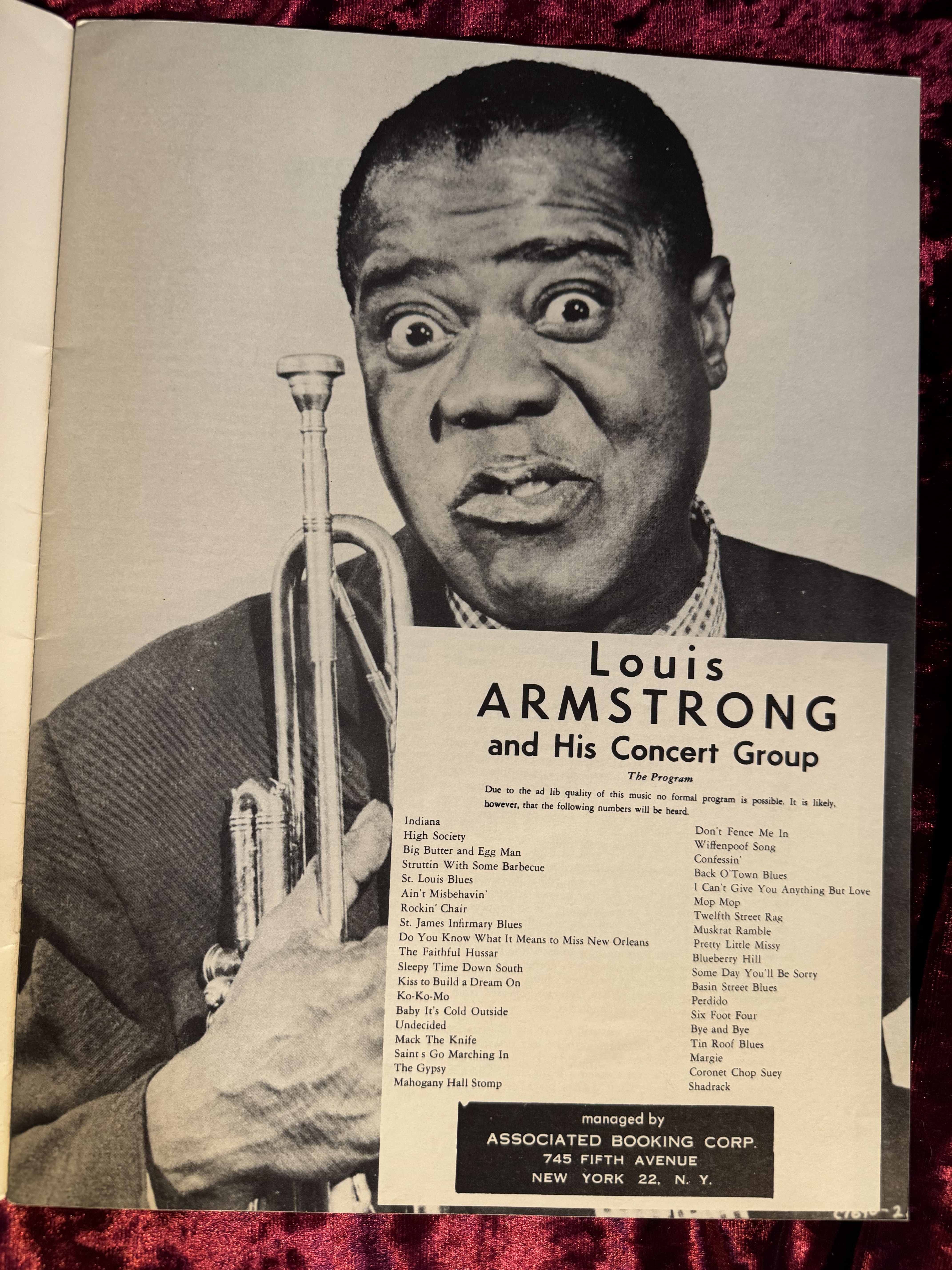 1957 Concert Program