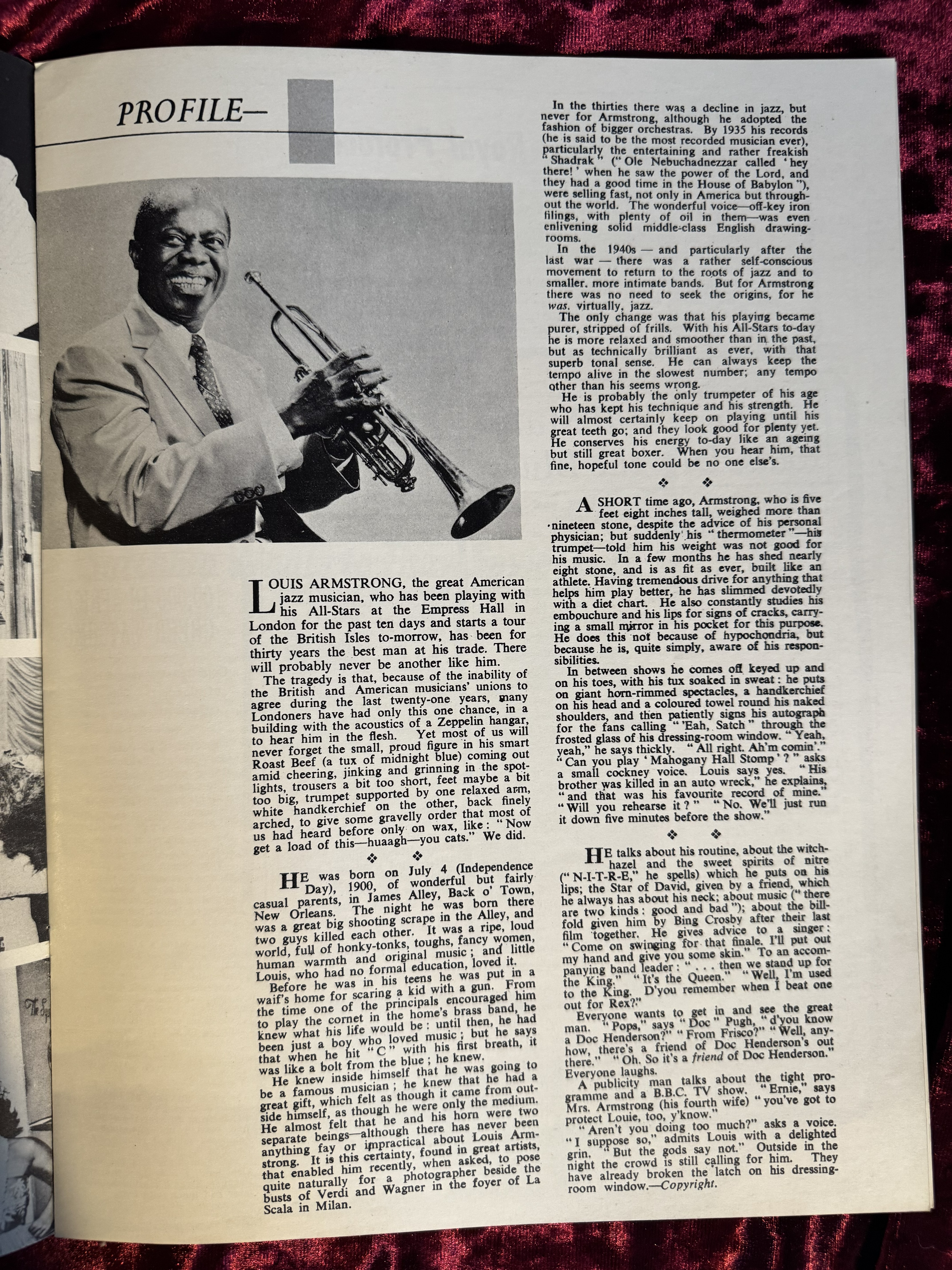 1957 Concert Program