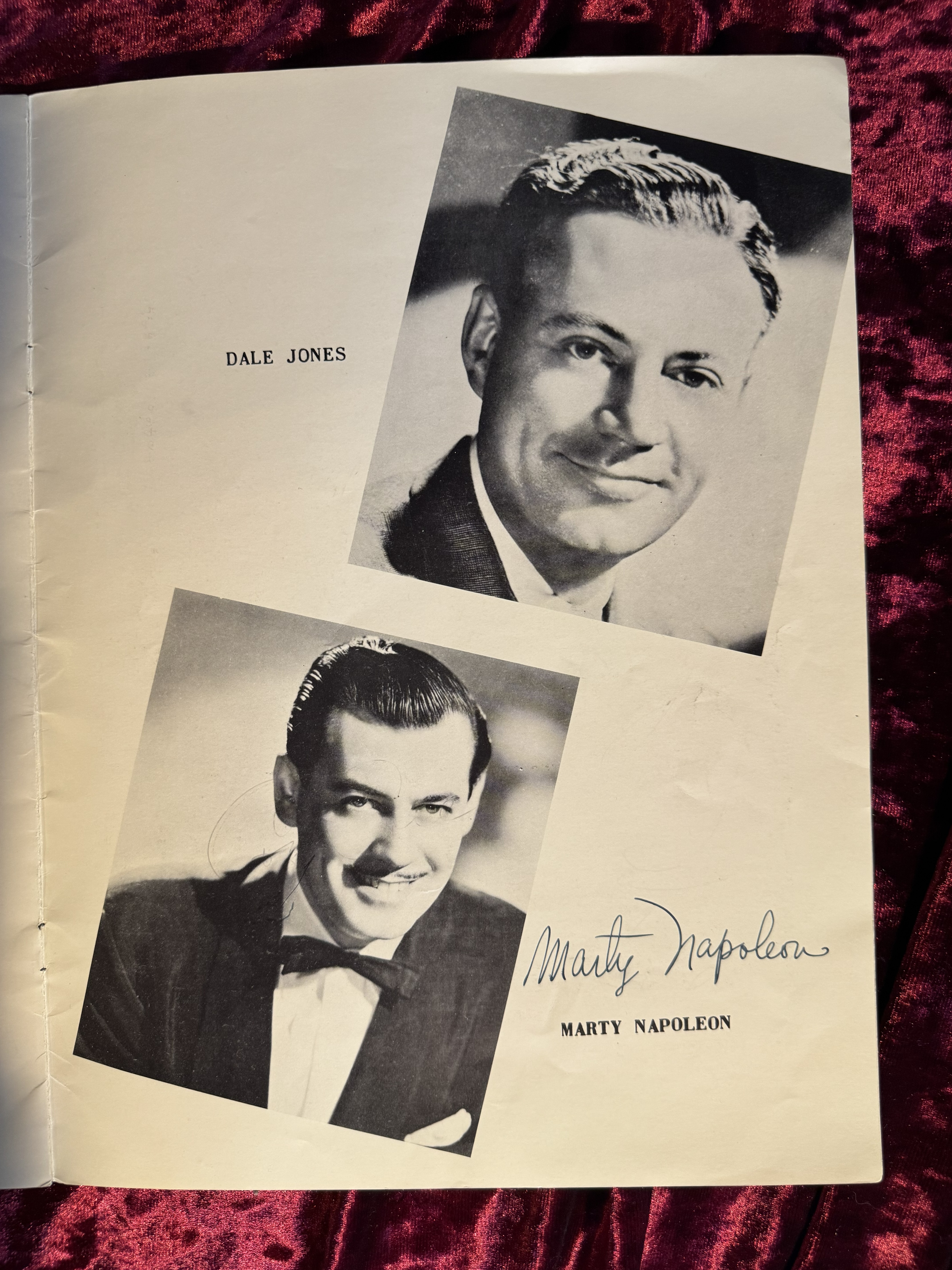 1952 Signed Concert Program