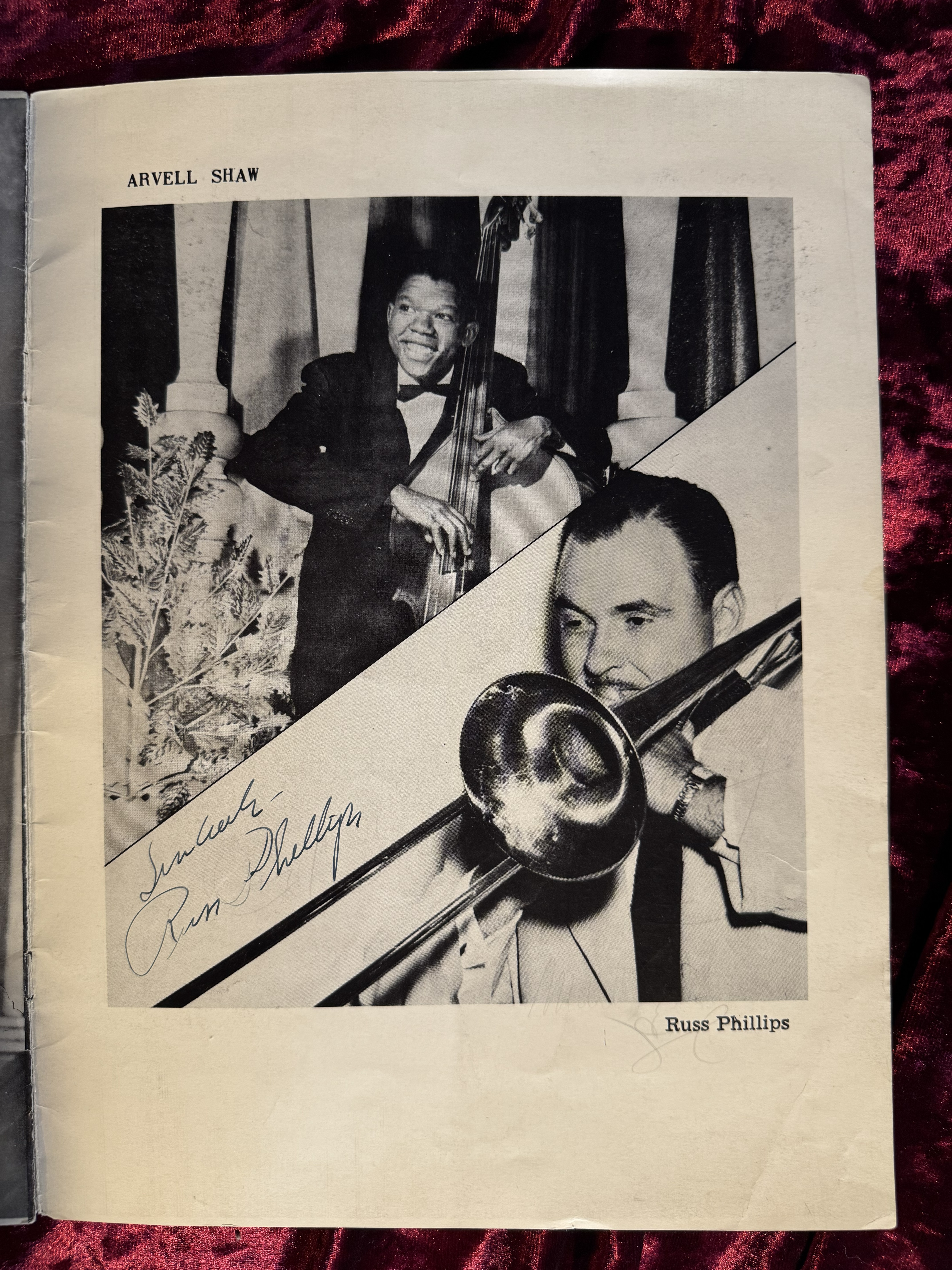 1952 Signed Concert Program