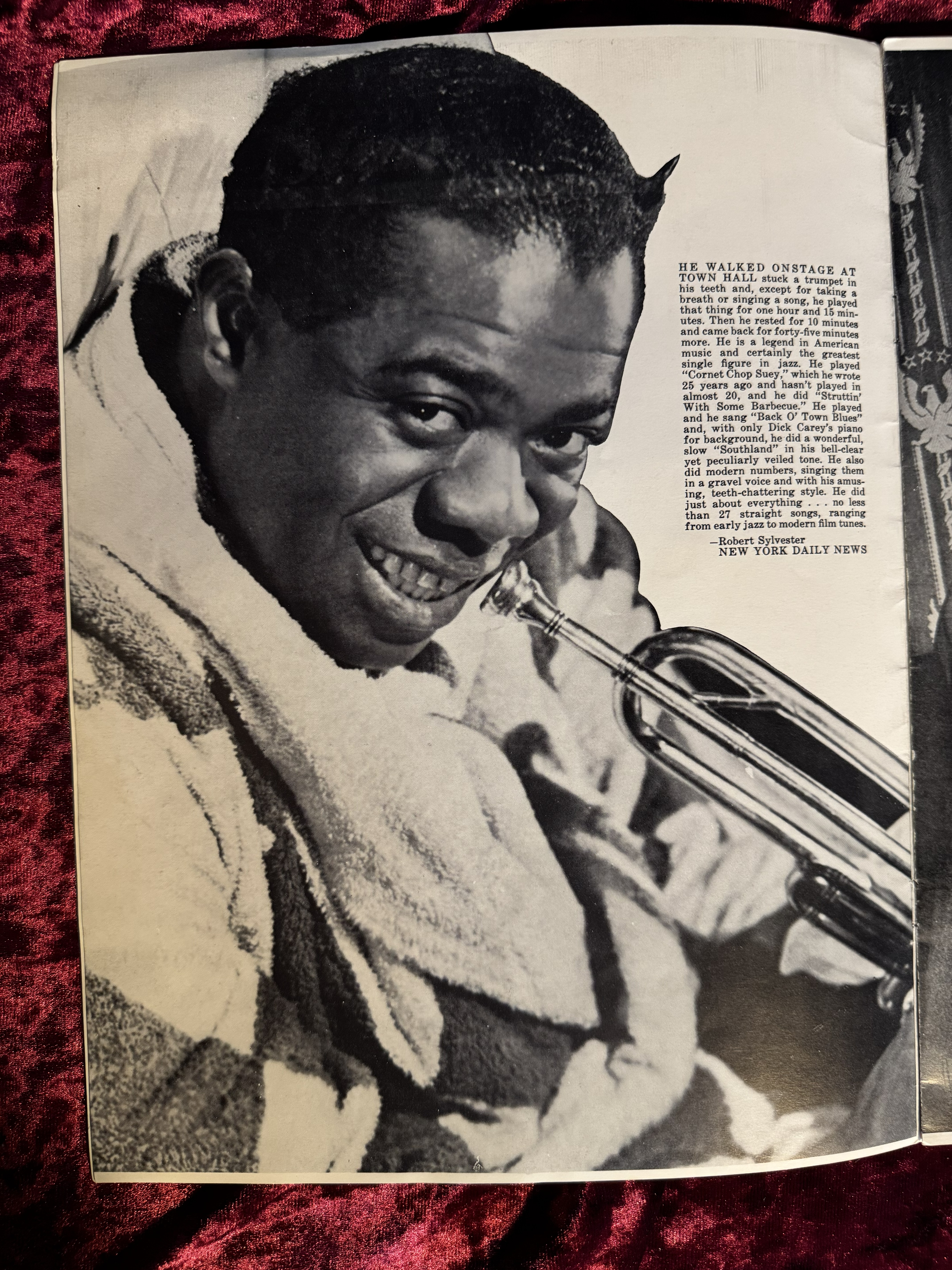 1952 Signed Concert Program