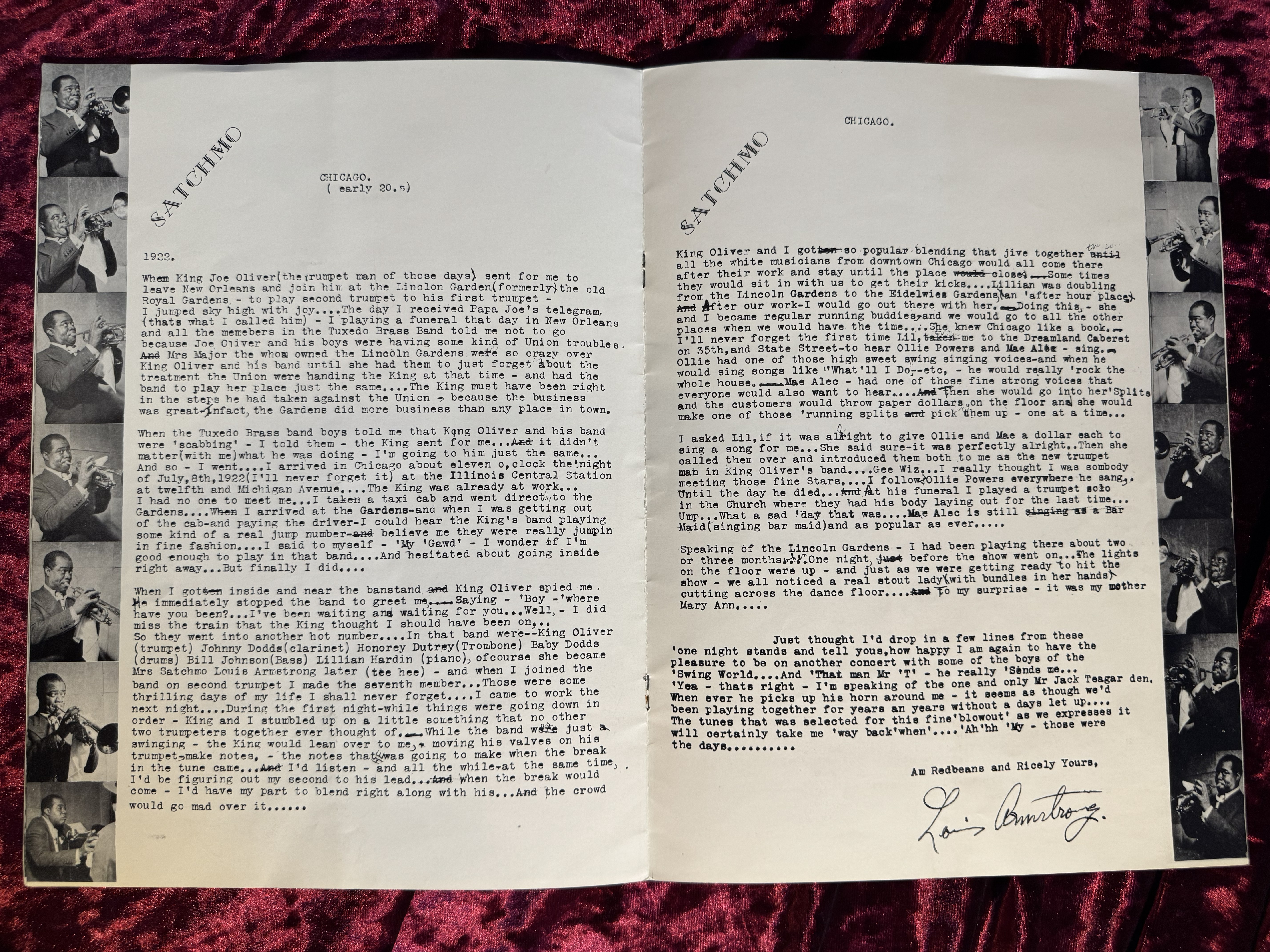 1952 Signed Concert Program