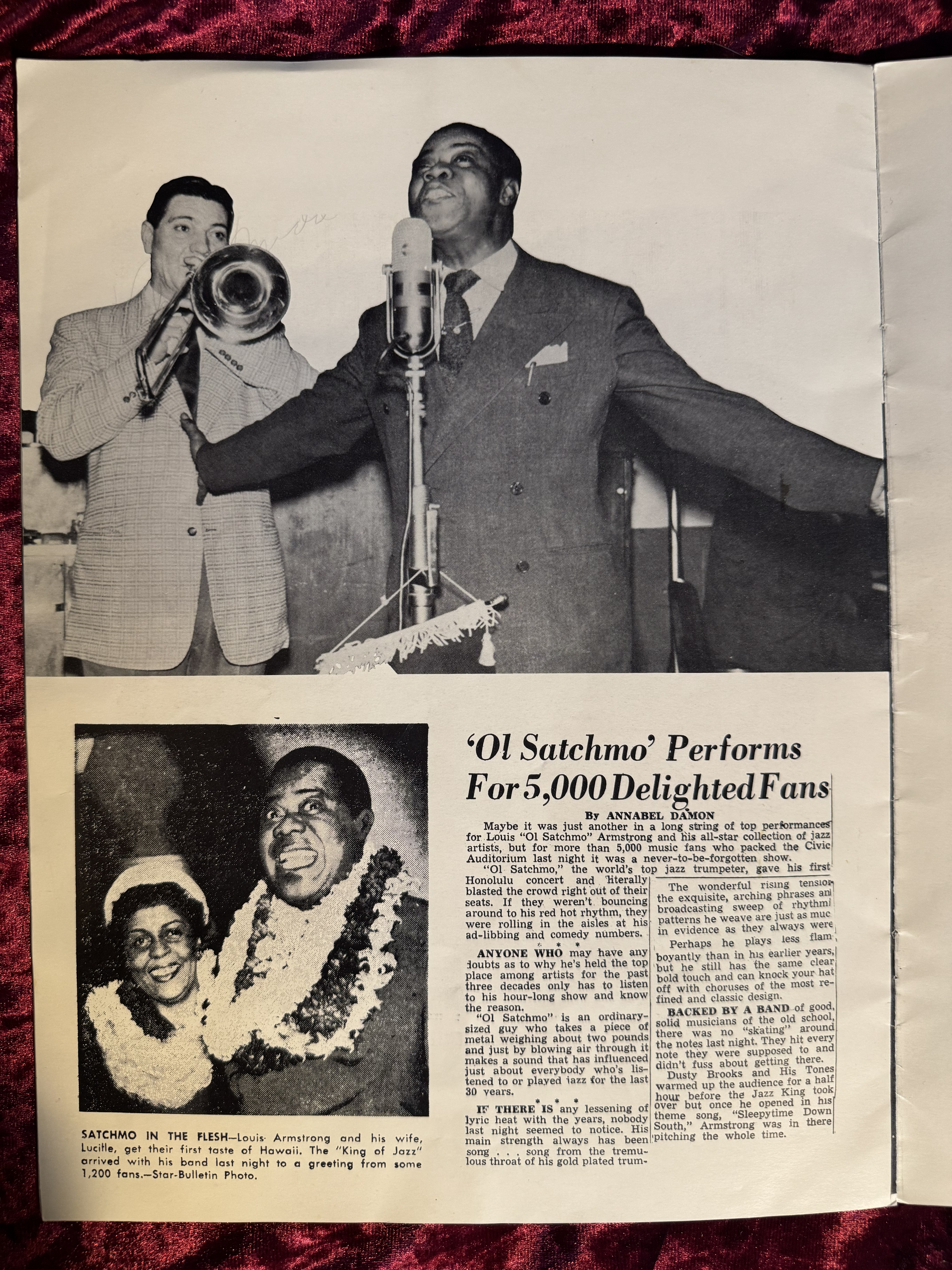 1952 Signed Concert Program